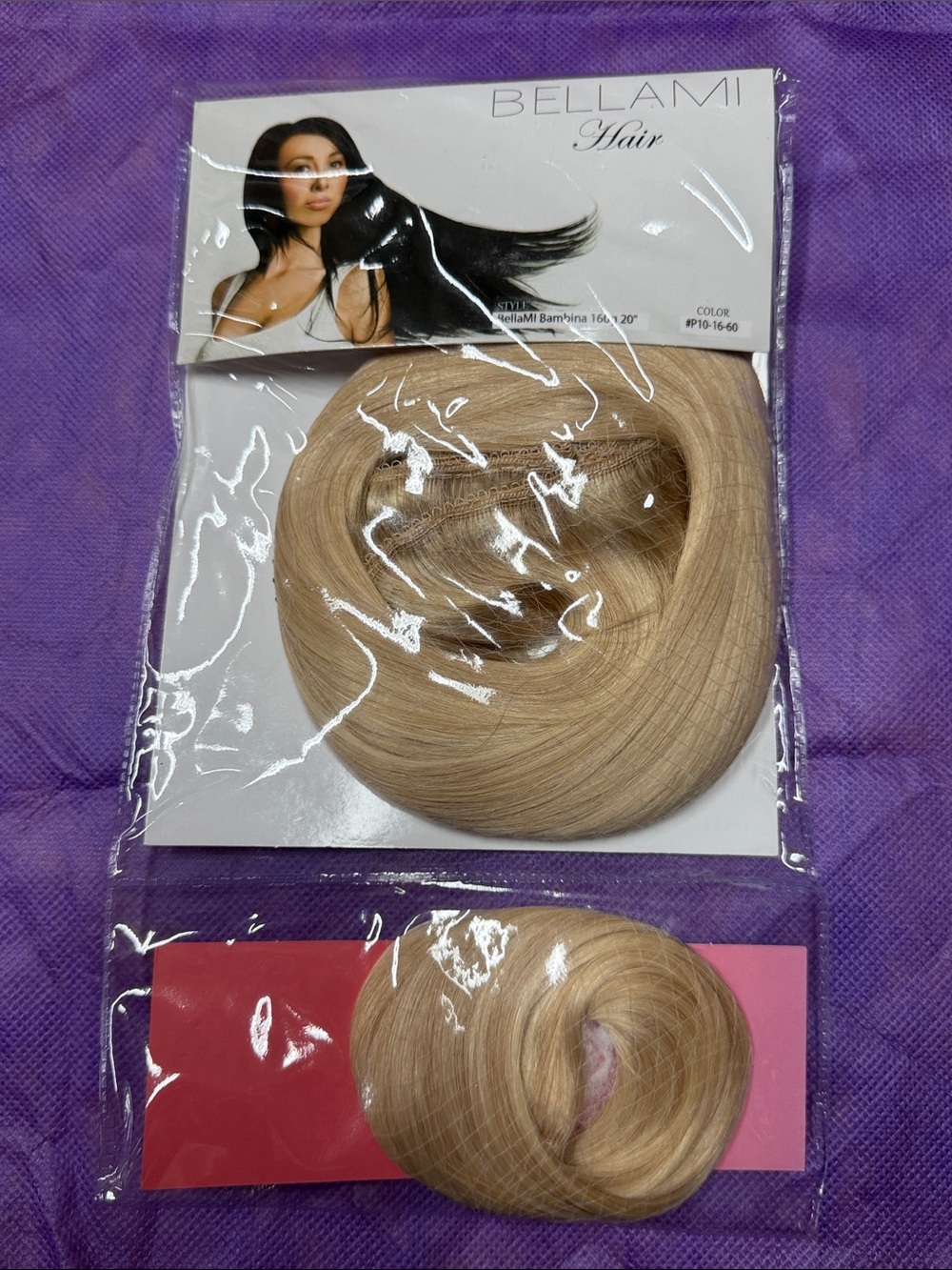 BELLAMI Butter Blonde 20 inch lace clipins